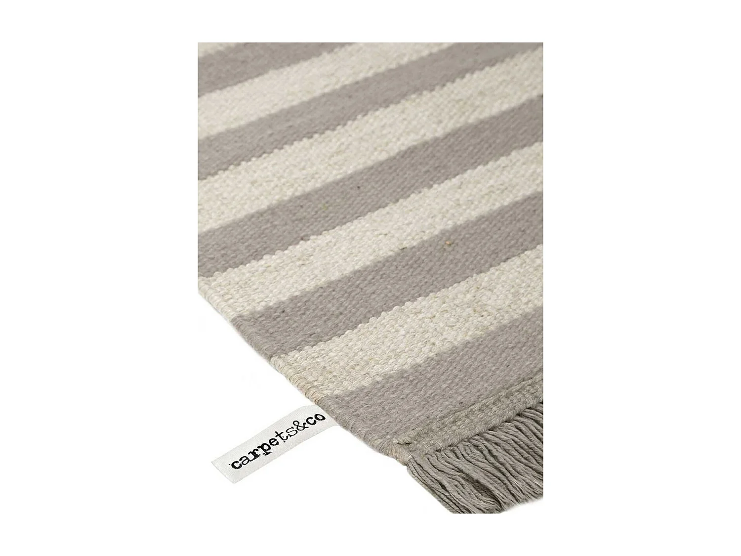 tapis salon 160x230 fait main en chanvre taupe rectangle motif géométrique NOBI