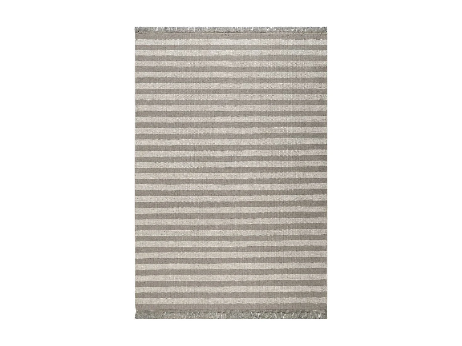 tapis salon 160x230 fait main en chanvre taupe rectangle motif géométrique NOBI