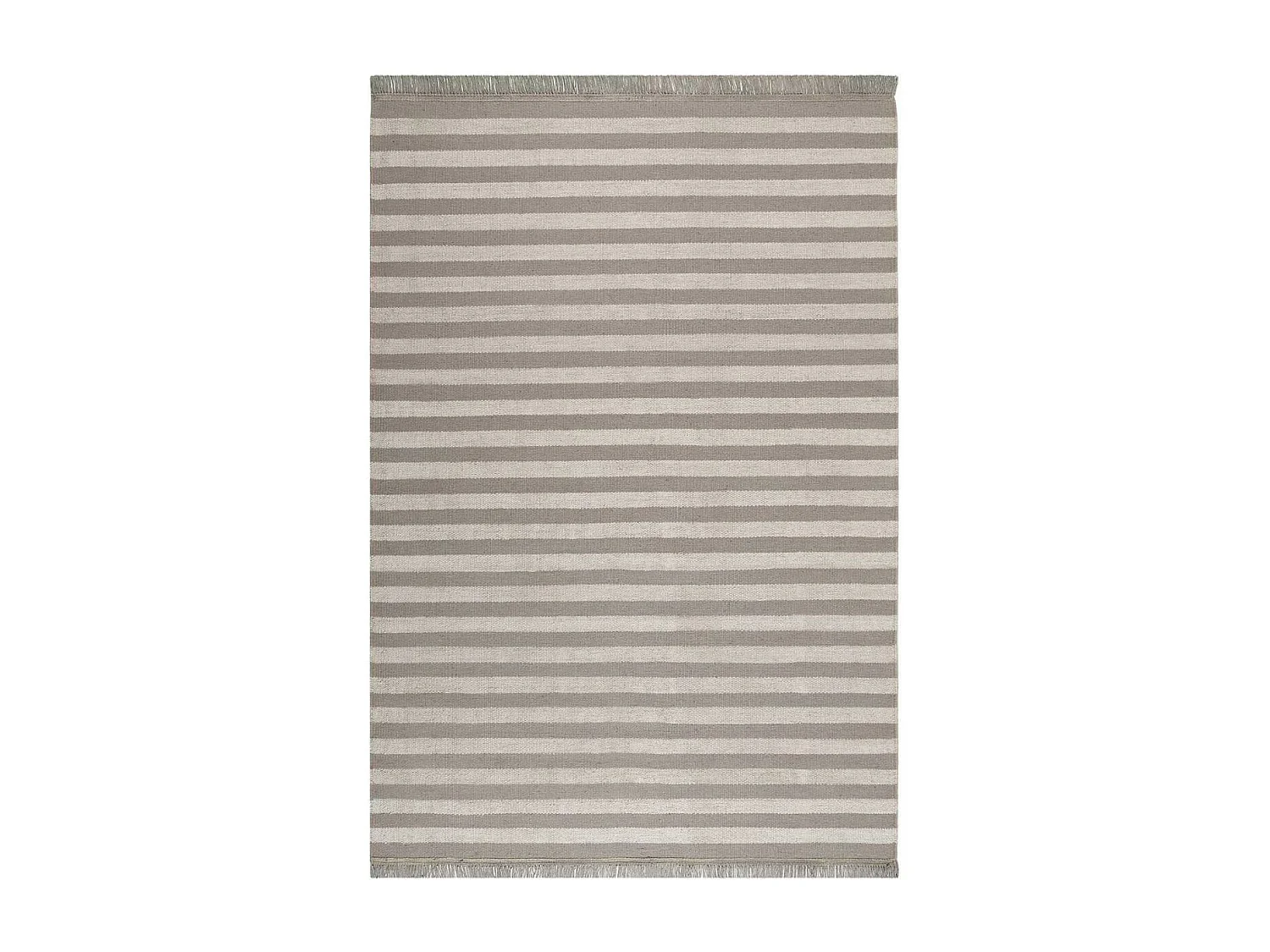 tapis salon 160x230 fait main en chanvre taupe rectangle motif géométrique NOBI