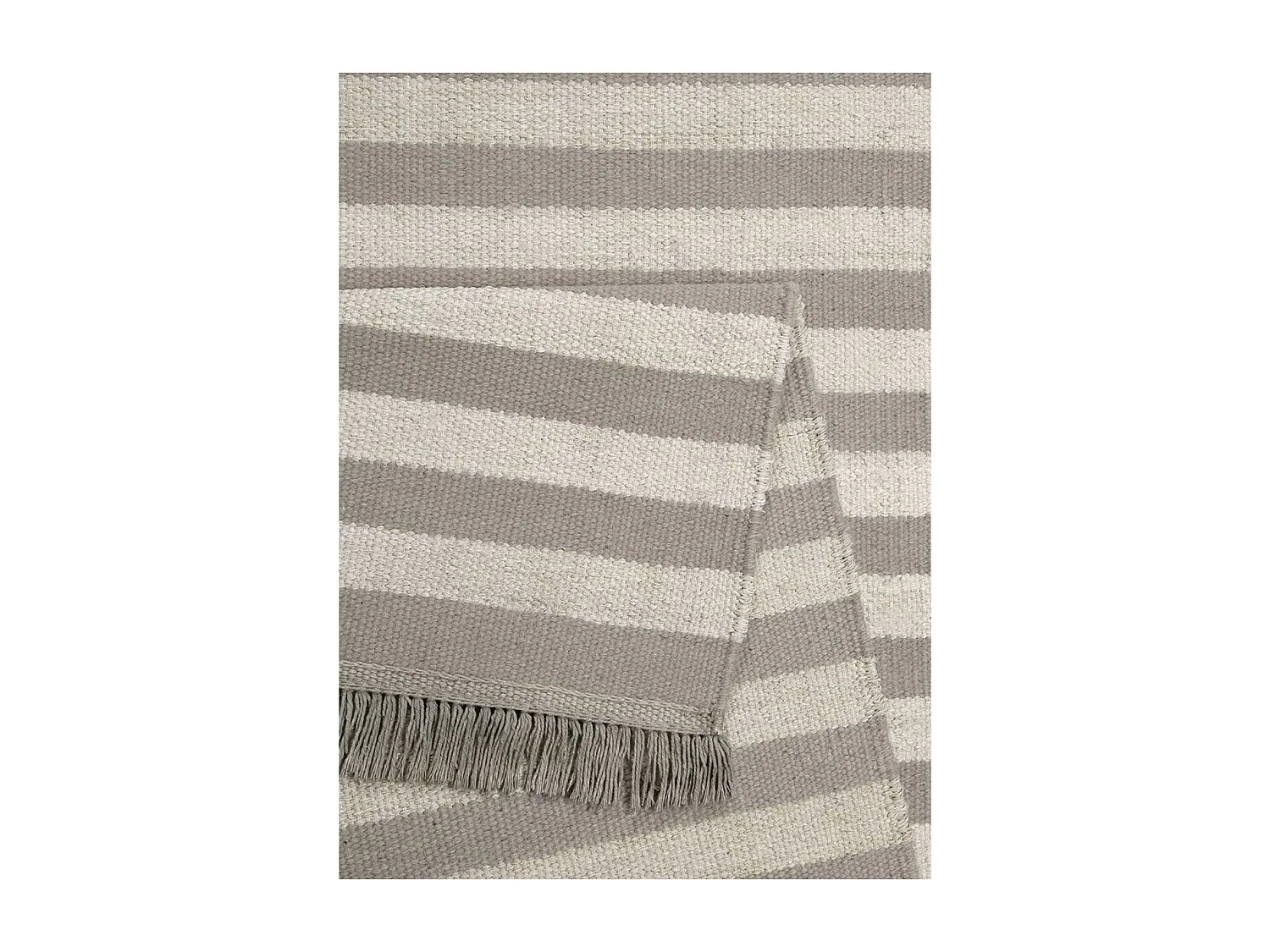 tapis salon 160x230 fait main en chanvre taupe rectangle motif géométrique NOBI