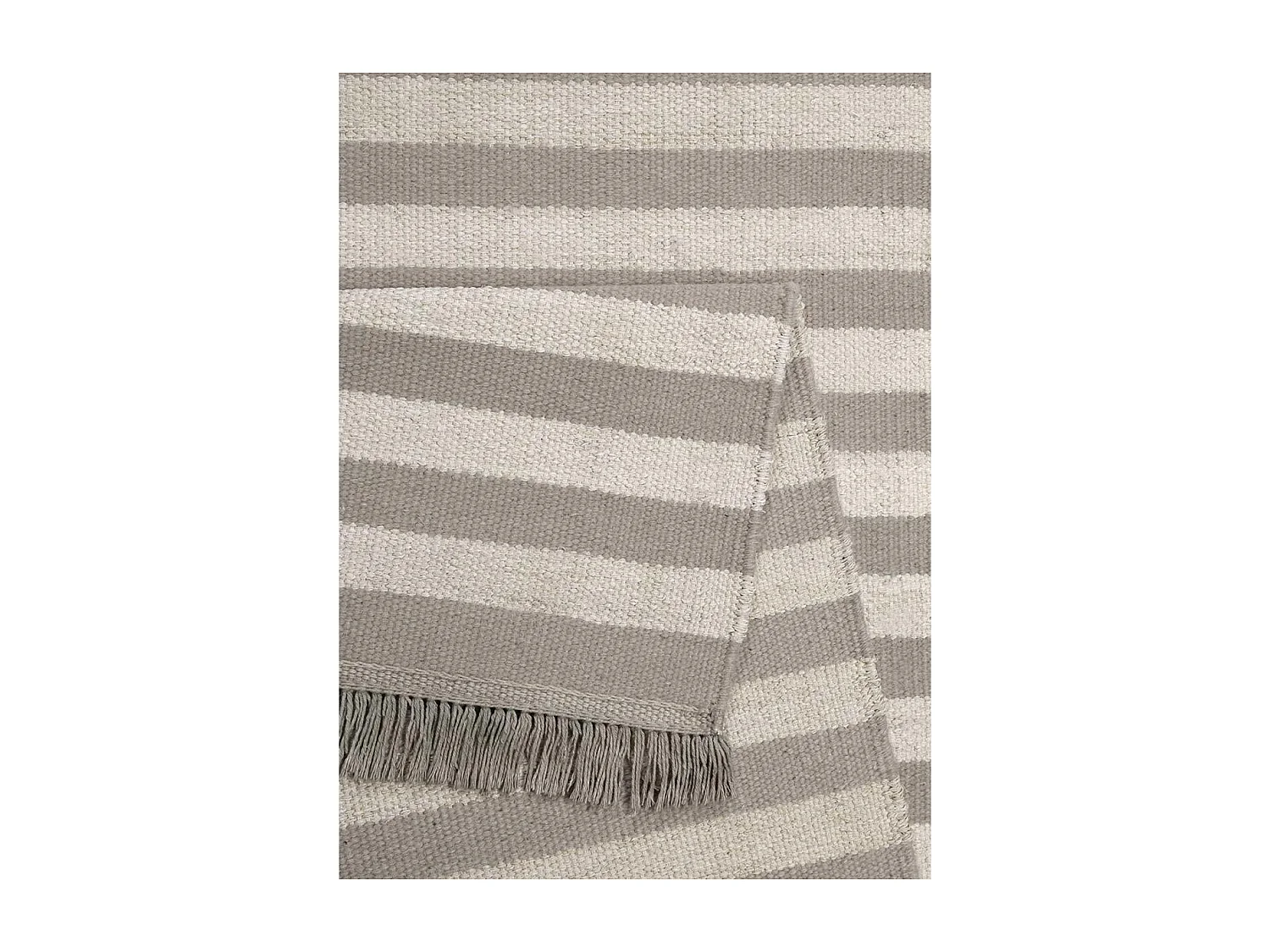 tapis salon 160x230 fait main en chanvre taupe rectangle motif géométrique NOBI