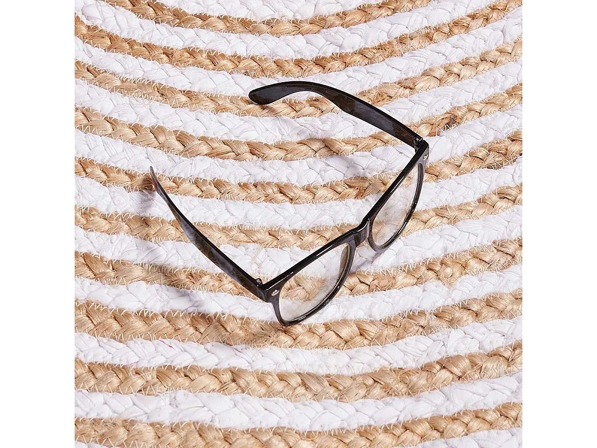 Tappeto rotondo Ø150cm fatto a mano in iuta modello semplice per camera SPIRALTRY