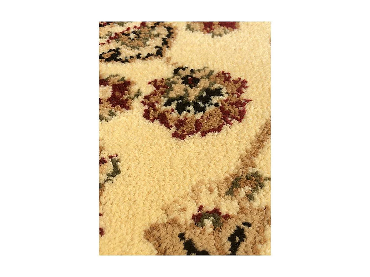 Tapis oriental 120x170 rectangle beige tissé motif ancestral AKLIM