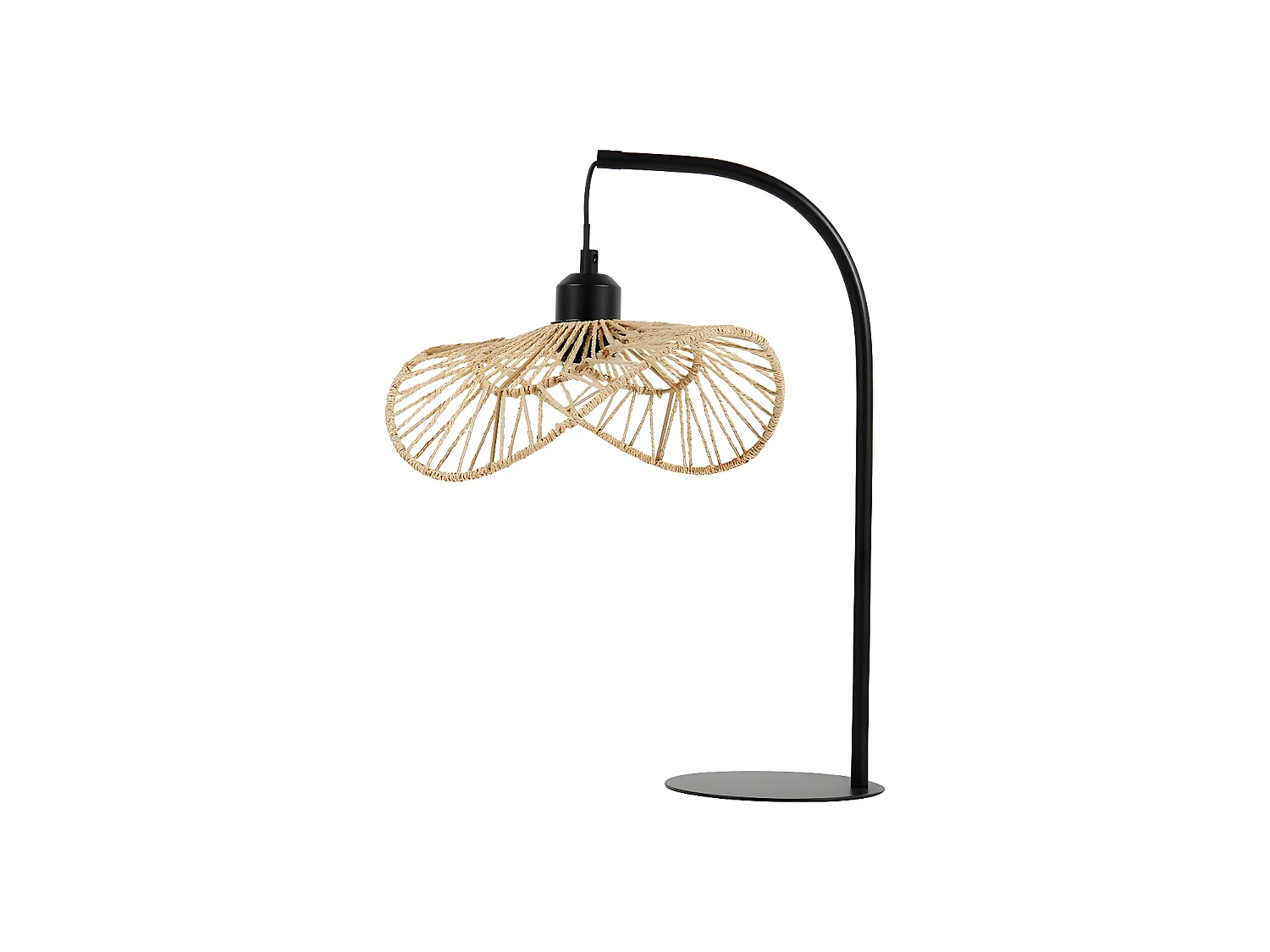 Lampe corde et métal Ozana - Ostaria