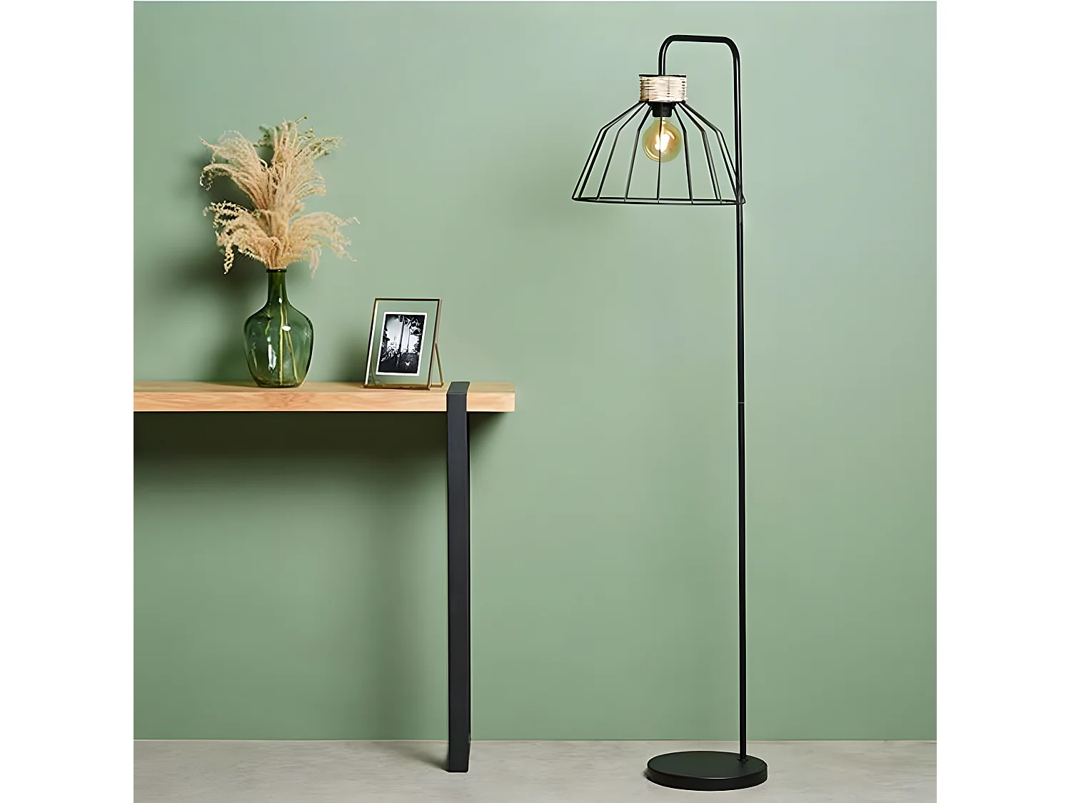 Lampadaire Filaire En Métal Lady - Ostaria