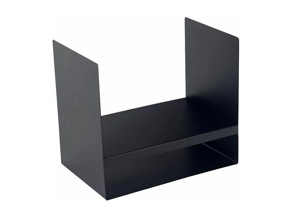 Rack à bûches HAZO en acier noir 45x30x40 cm