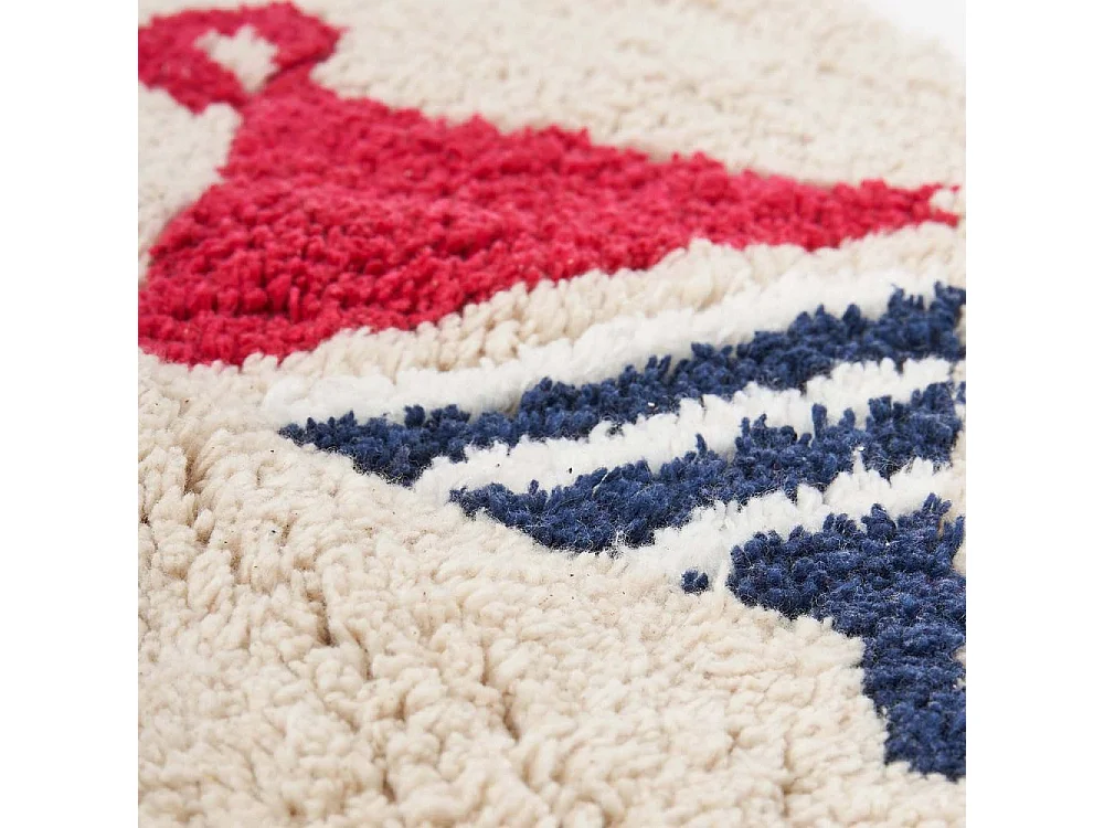 Tapis de bain en coton bouée 91 x 61 cm