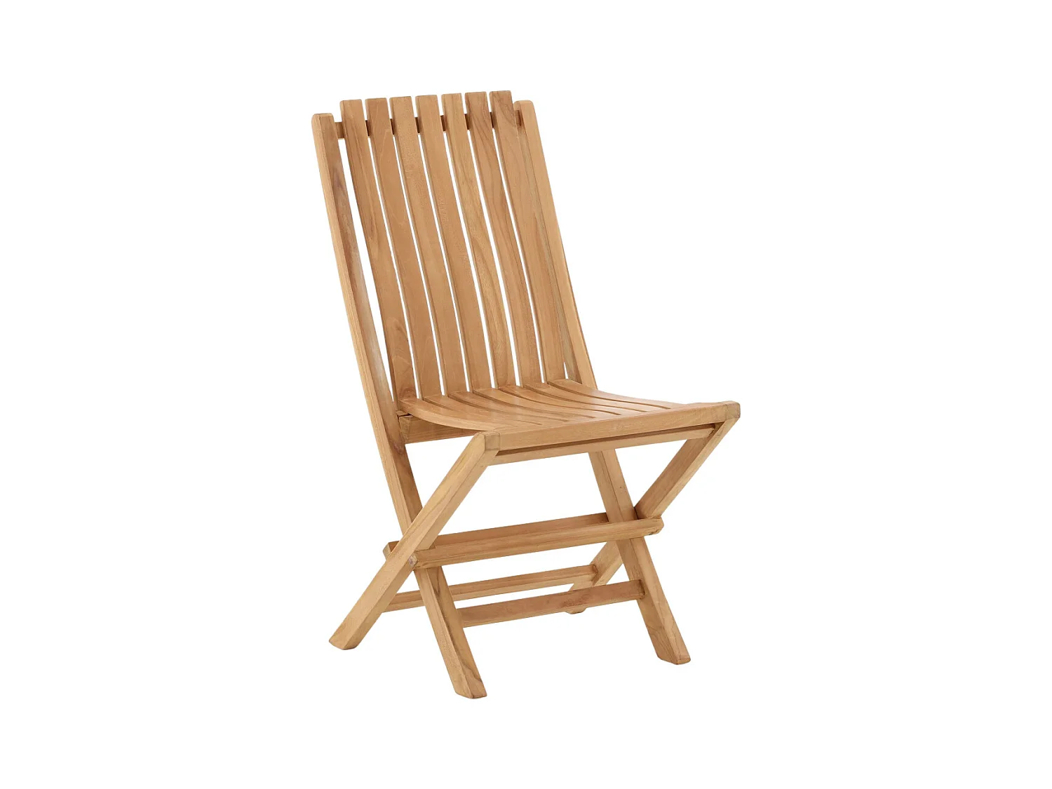 Chaise de Jardin en Teck "Ghana" 98cm Naturel