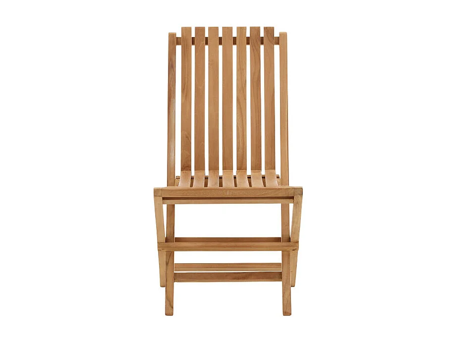 A SUPPRIMER / Chaise de Jardin en Teck "Ghana" 98cm Naturel