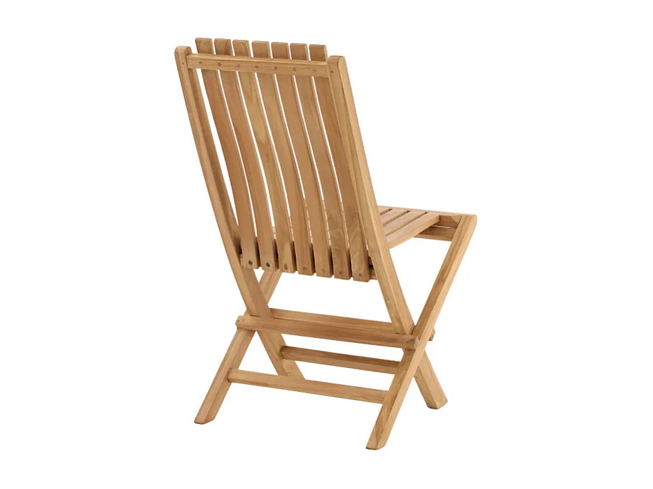 A SUPPRIMER / Chaise de Jardin en Teck "Ghana" 98cm Naturel