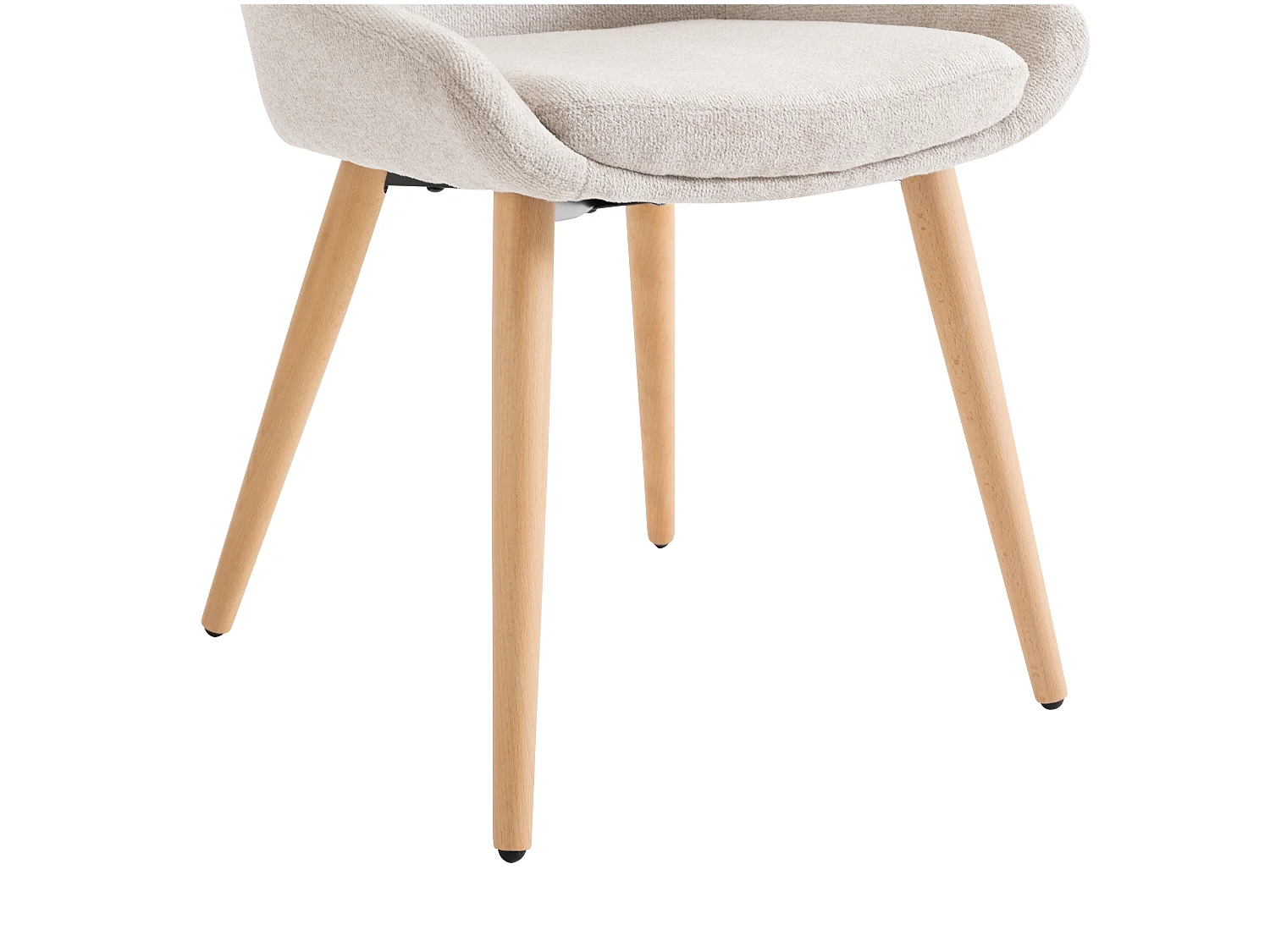 Sedia in Tessuto e Faggio Beige - Lotto di 2 - MASURIE