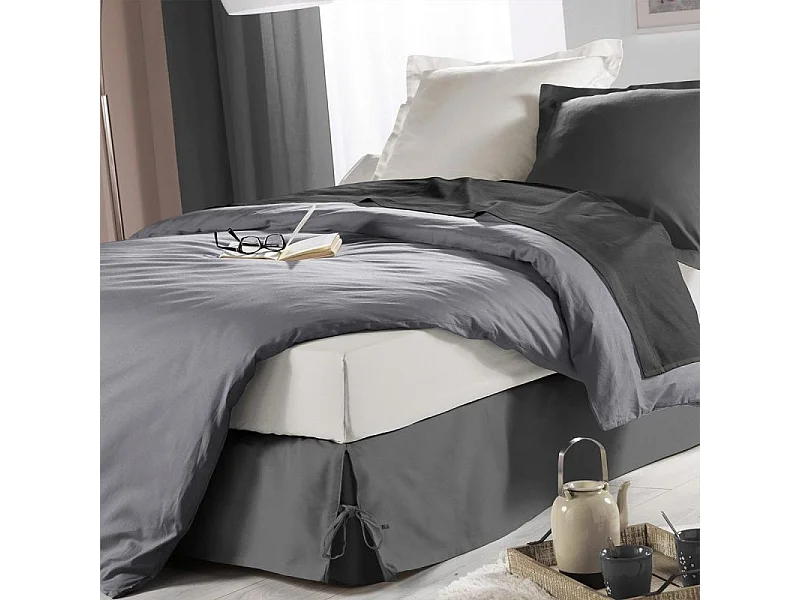 Cache Sommier "Sommina" 160x200cm Anthracite