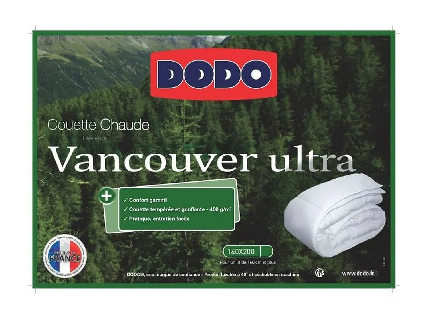 Couette VANCOUVER - 140 x 200 cm