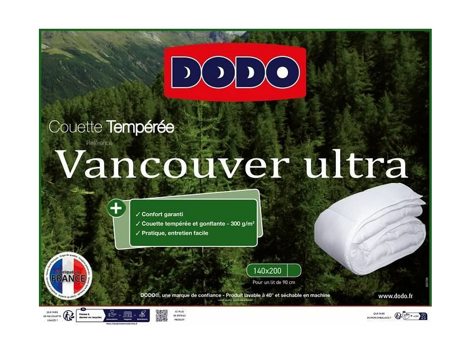 Couette VANCOUVER 140 x 200 cm