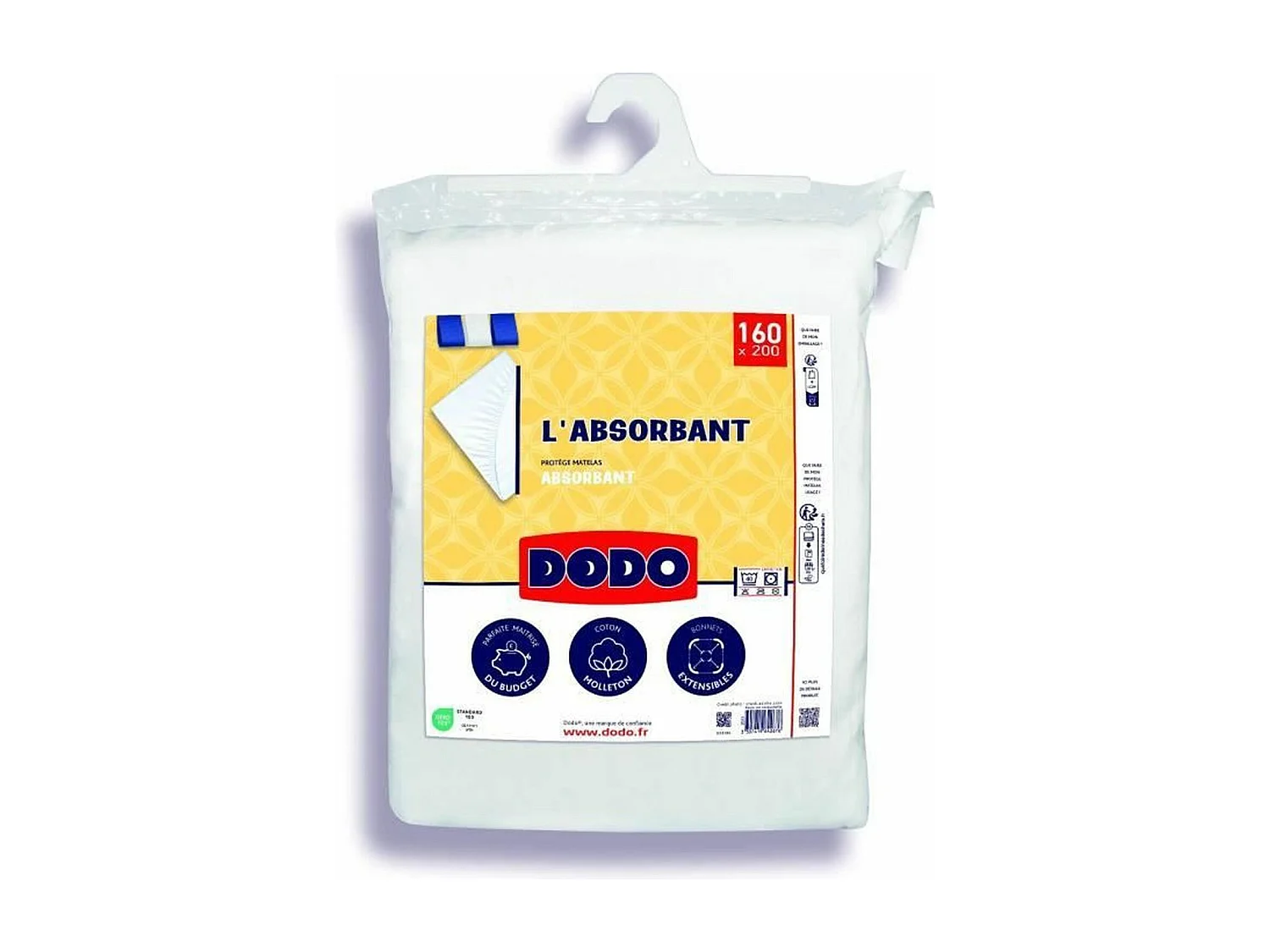 Protege matelas absorbant polyester 160 x 200 cm