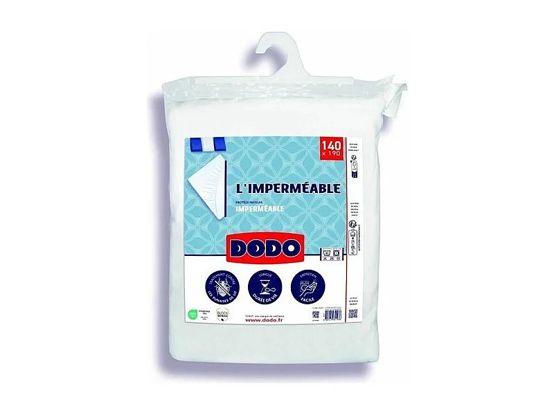 Protege matelas imperméable coton/polyester 140 x 190 cm