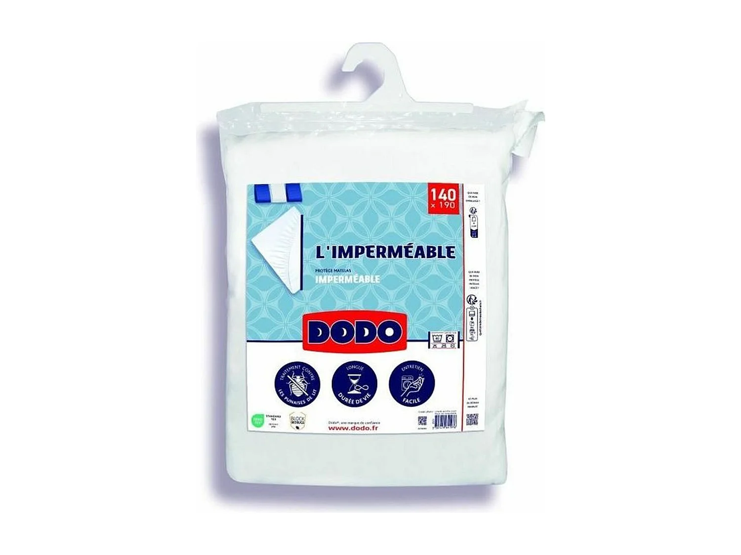 Protege matelas imperméable coton/polyester 140 x 190 cm