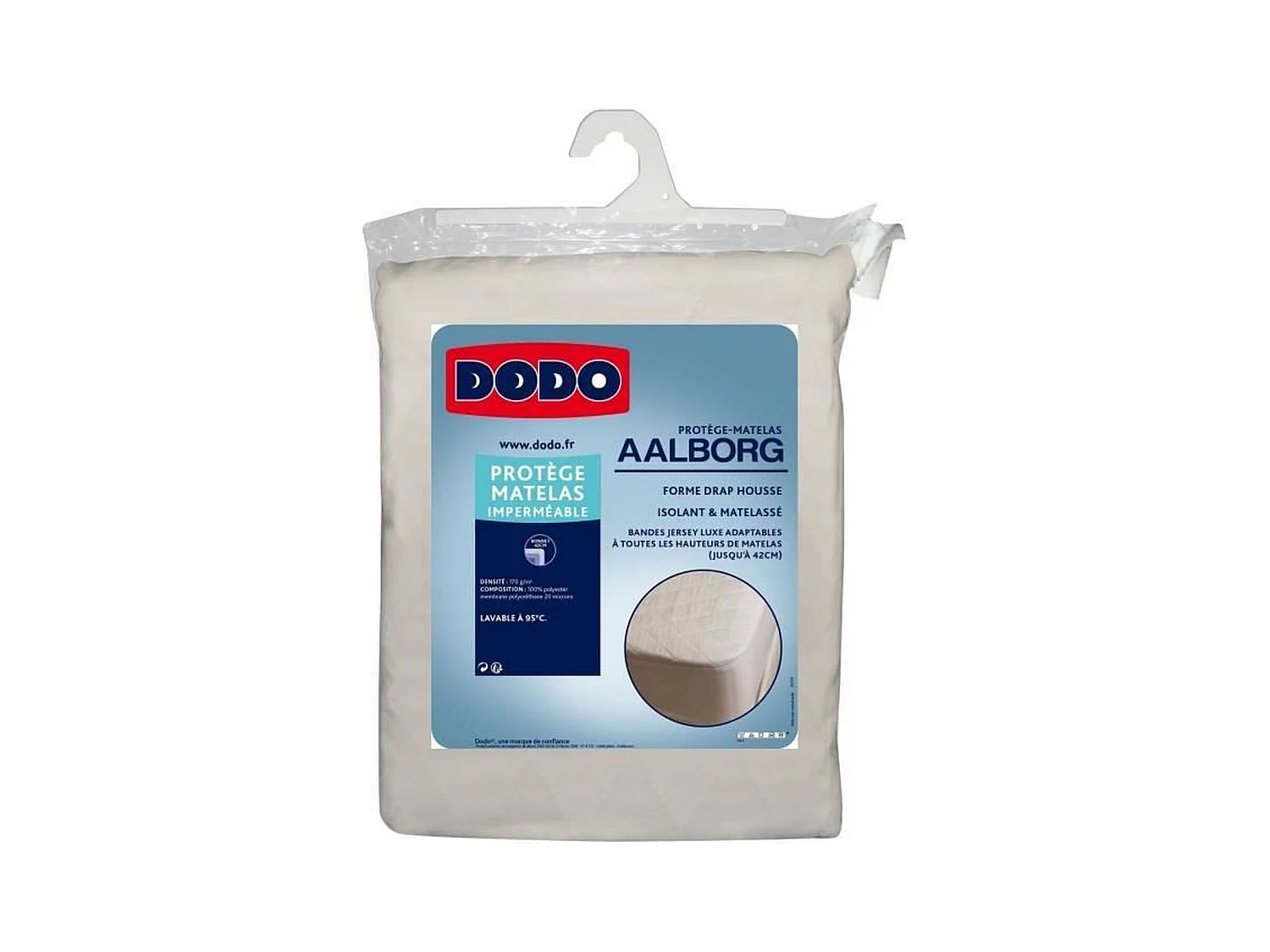 Protege matelas Aalborg matelassé et imperméable 180 x 200 cm