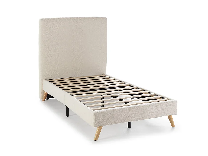 Estrutura de cama estofada Neblina 90x190 cm