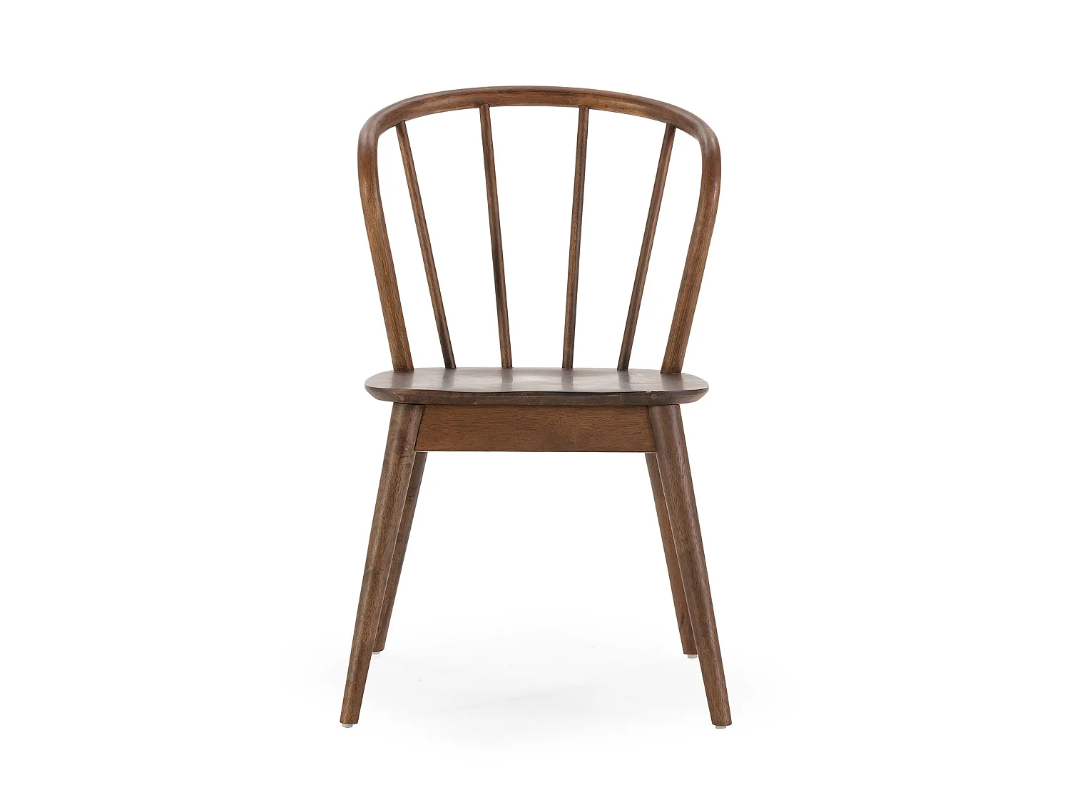 Set van 2 Brisa stoelen in Walnoot kleur, Massief hout