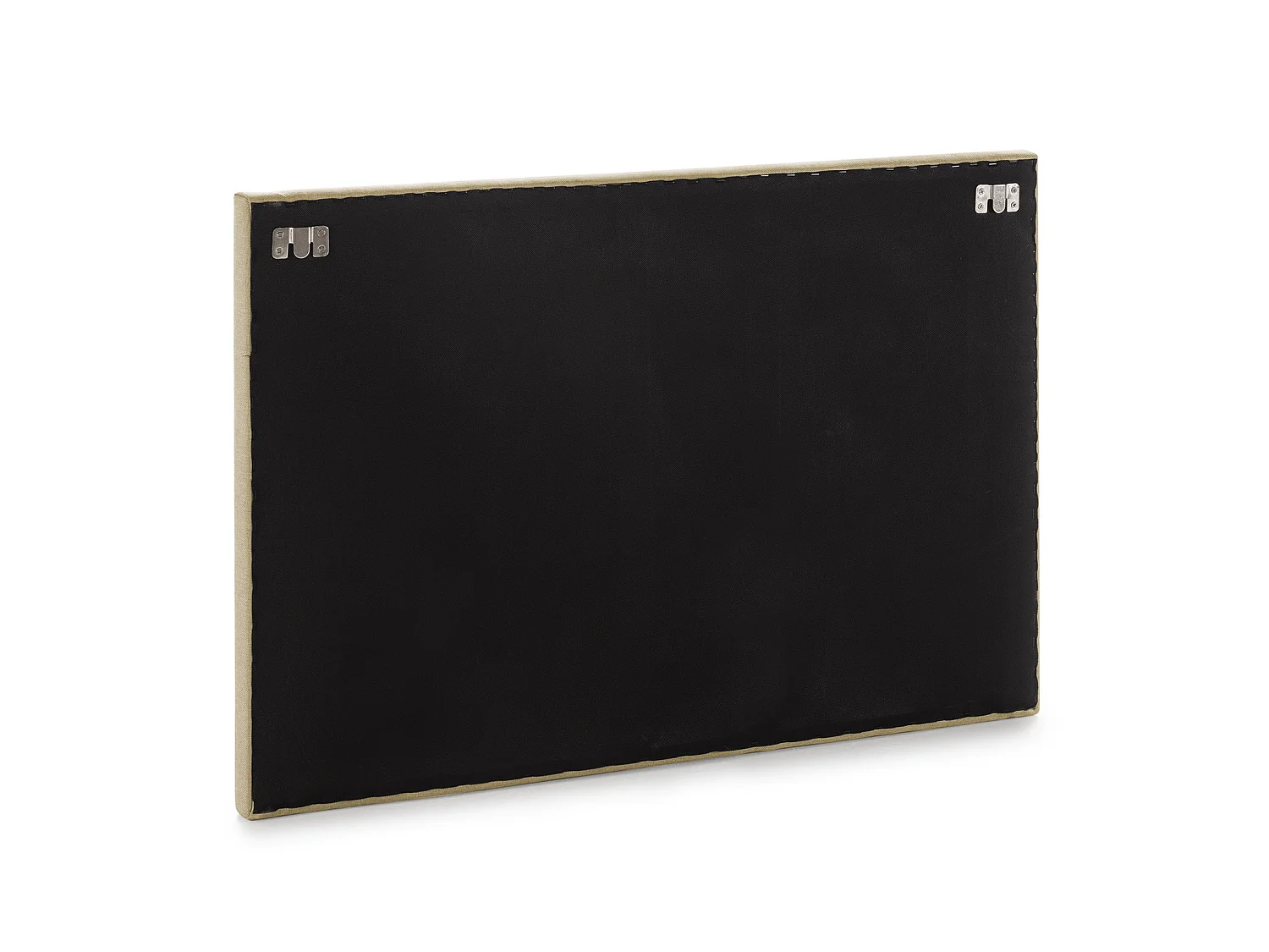 Tête de lit Aura tapissée en tissu Beige 90x60 cm