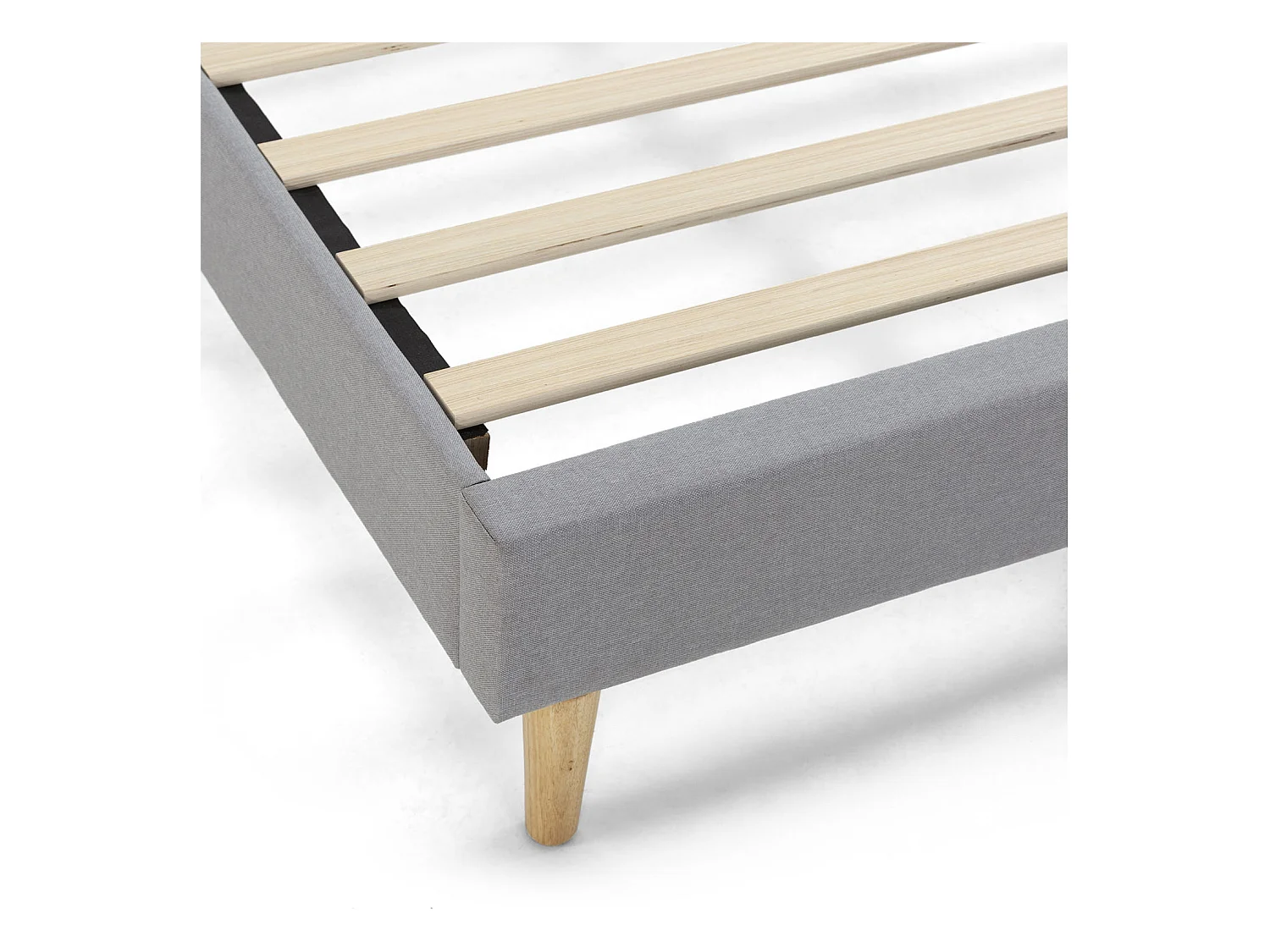 Base tapizada Aura 90x190 cm  Gris Claro