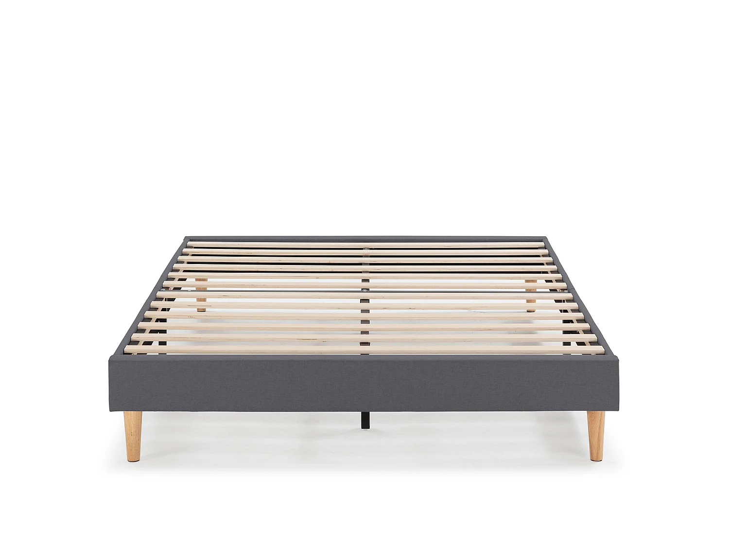 Sommier tapissier Aura 140x200 cm Gris Foncé, Hauteur 30 cm