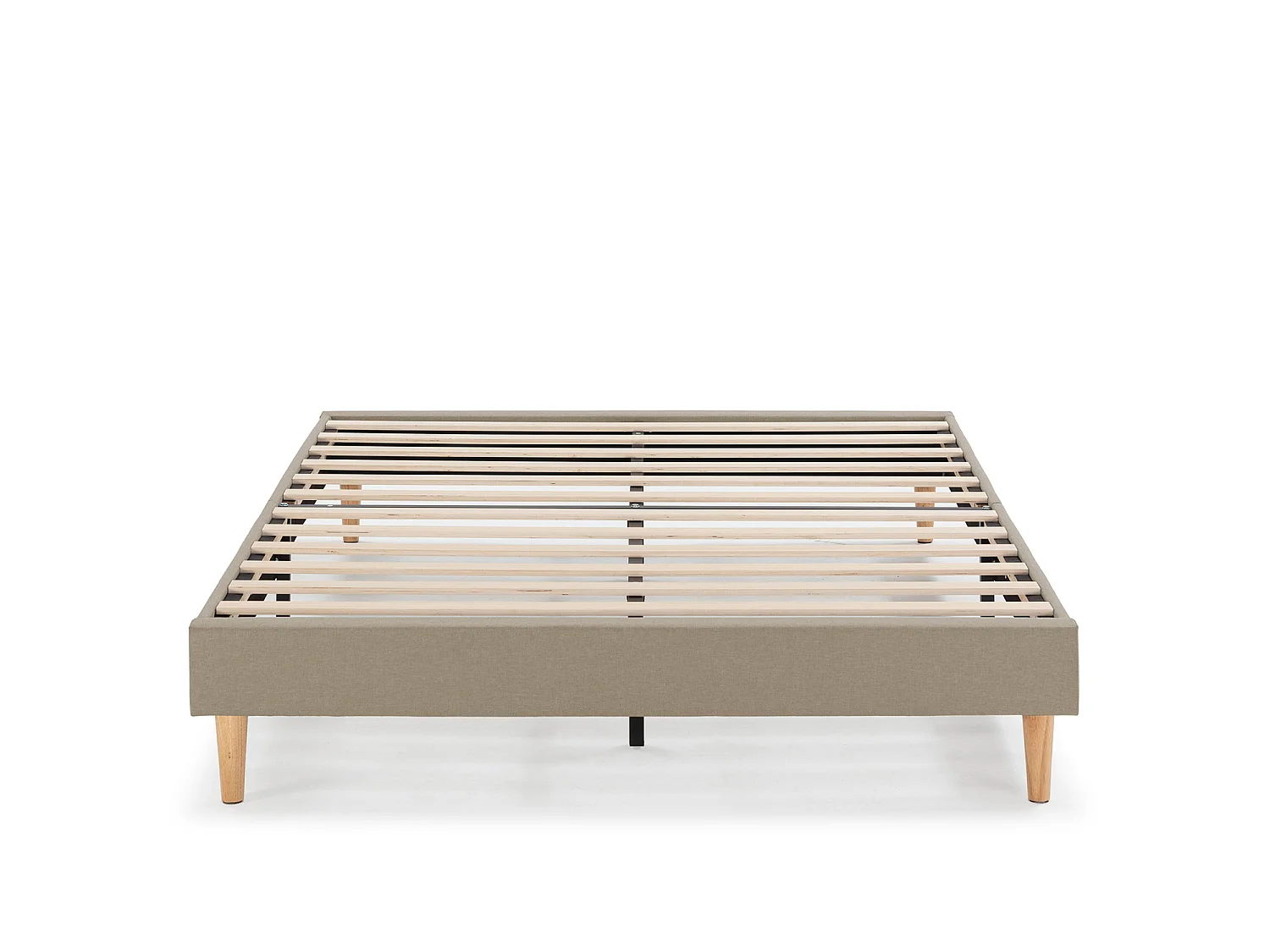 Sommier tapissier Aura 140x190 cm  Beige, Hauteur 30 cm