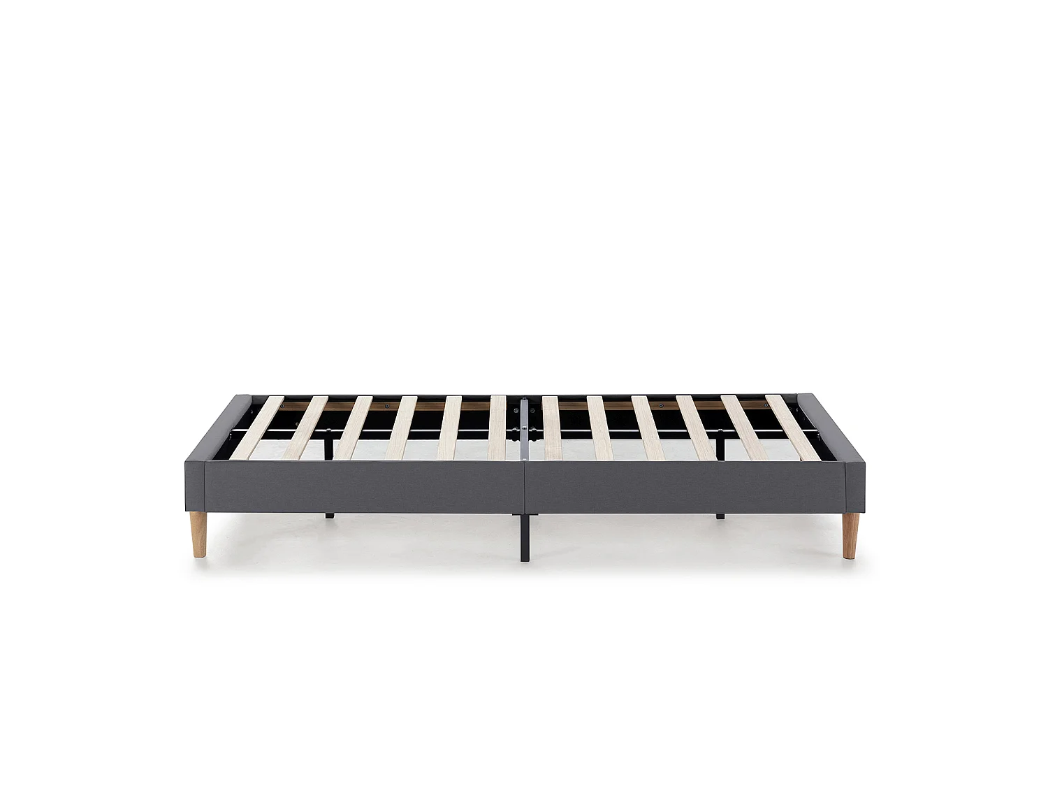 Base estofada Aura 90x190 cm Cinza Escuro