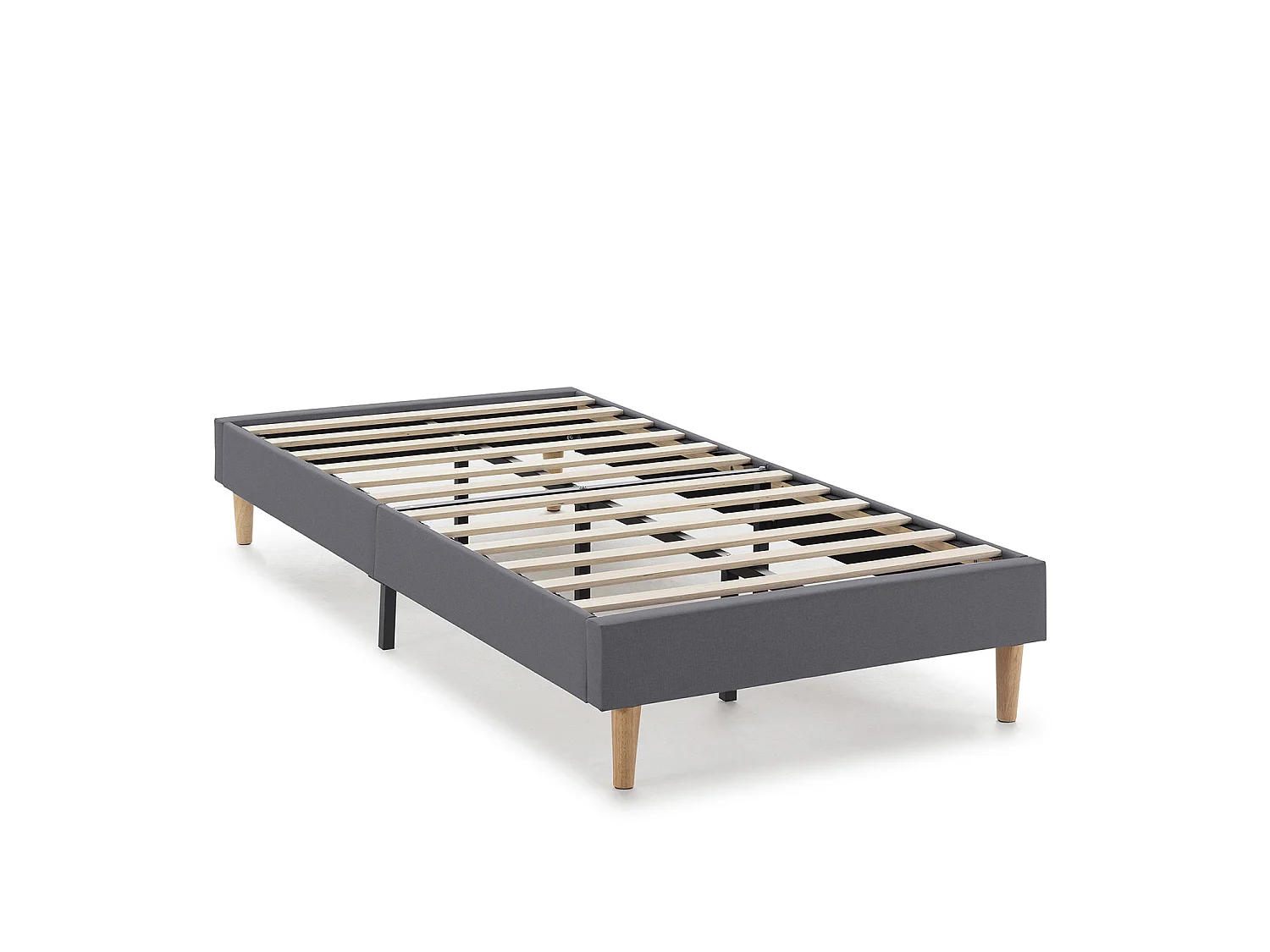 Grijze donkere Aura gestoffeerde basis 90x190 cm