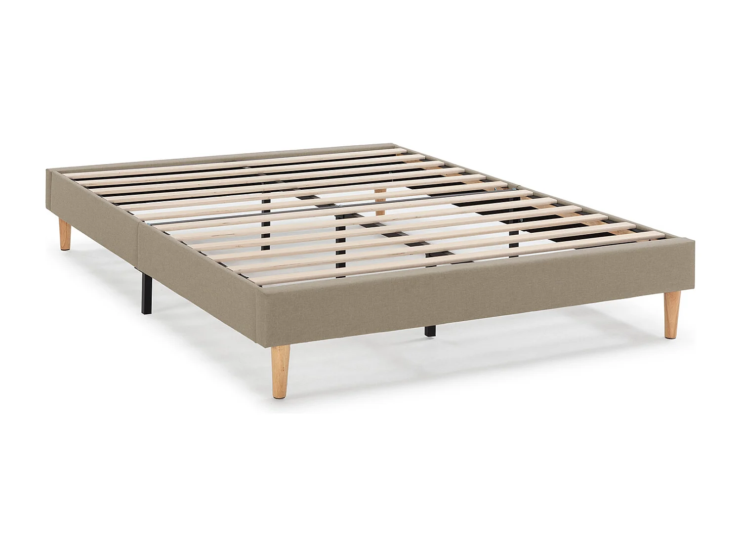 Sommier tapissier Aura 150x190 cm  Beige, Hauteur 30 cm