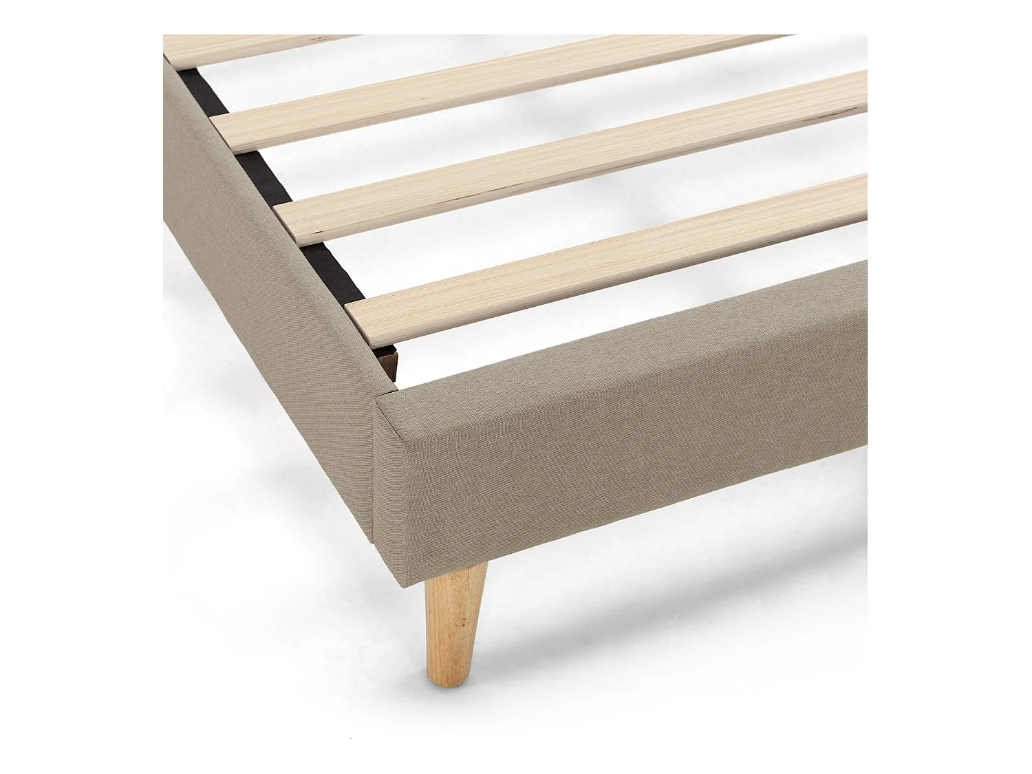 Base tapizada Aura 150x190 cm  Beige