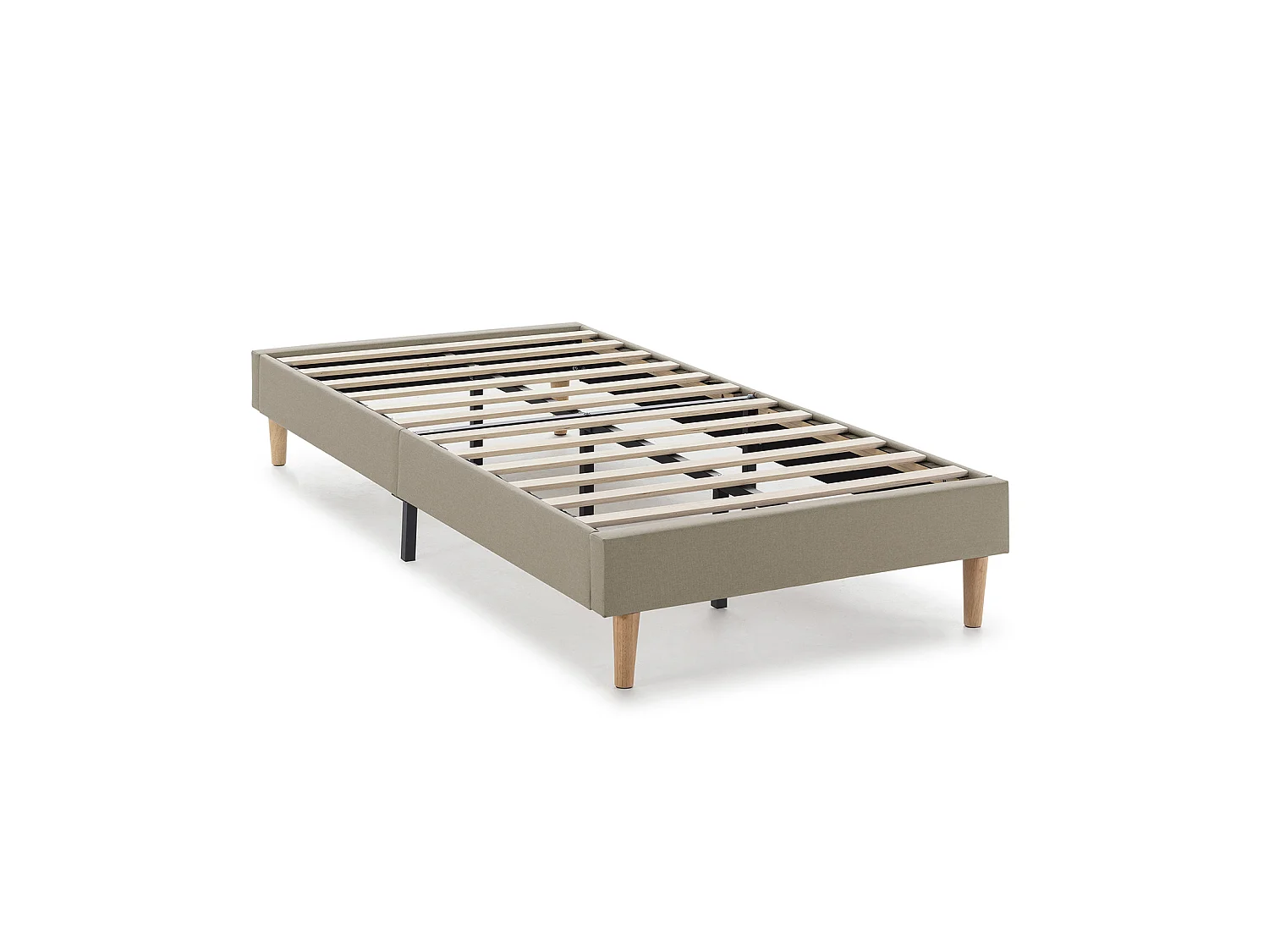 Sommier tapissier Aura 90x190 cm  Beige, Hauteur 30 cm