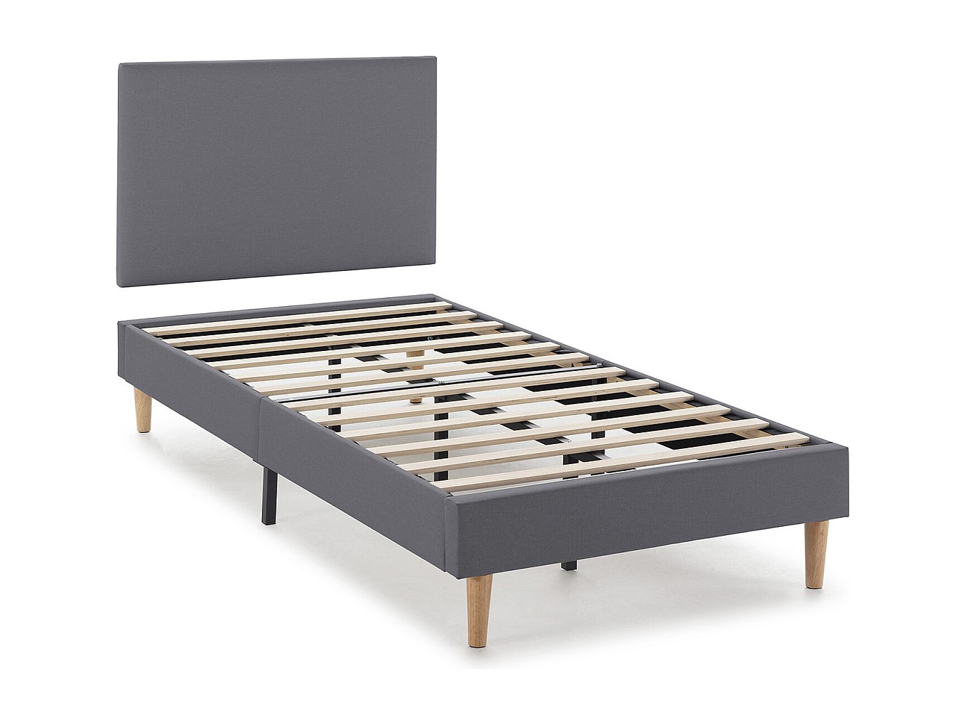 Tour De Lit Cache Sommier 90 X 190 Cm + 30 Cm Gris Clair - Élégant Et Pratique