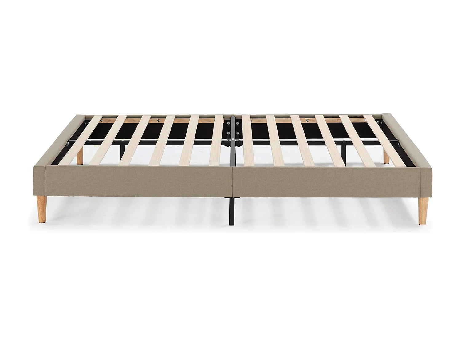 Beklede basis + Aura hoofdeinde 150x190 cm Beige