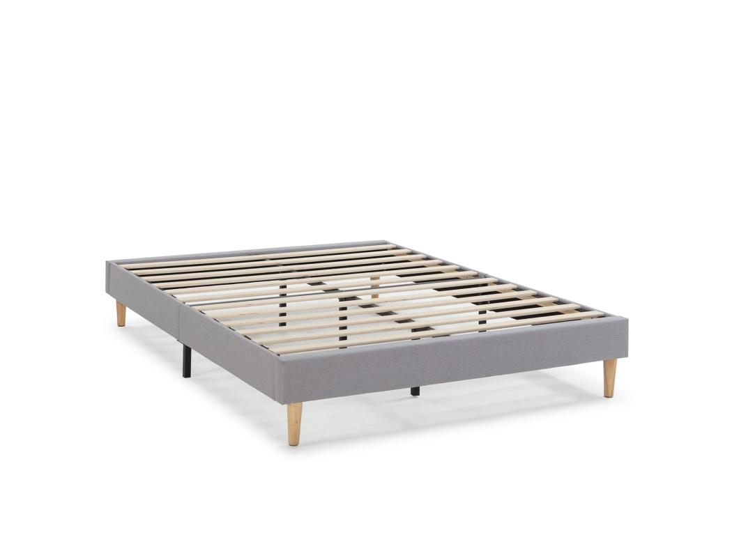 Grijze Aura gestoffeerde basis 160x200 cm