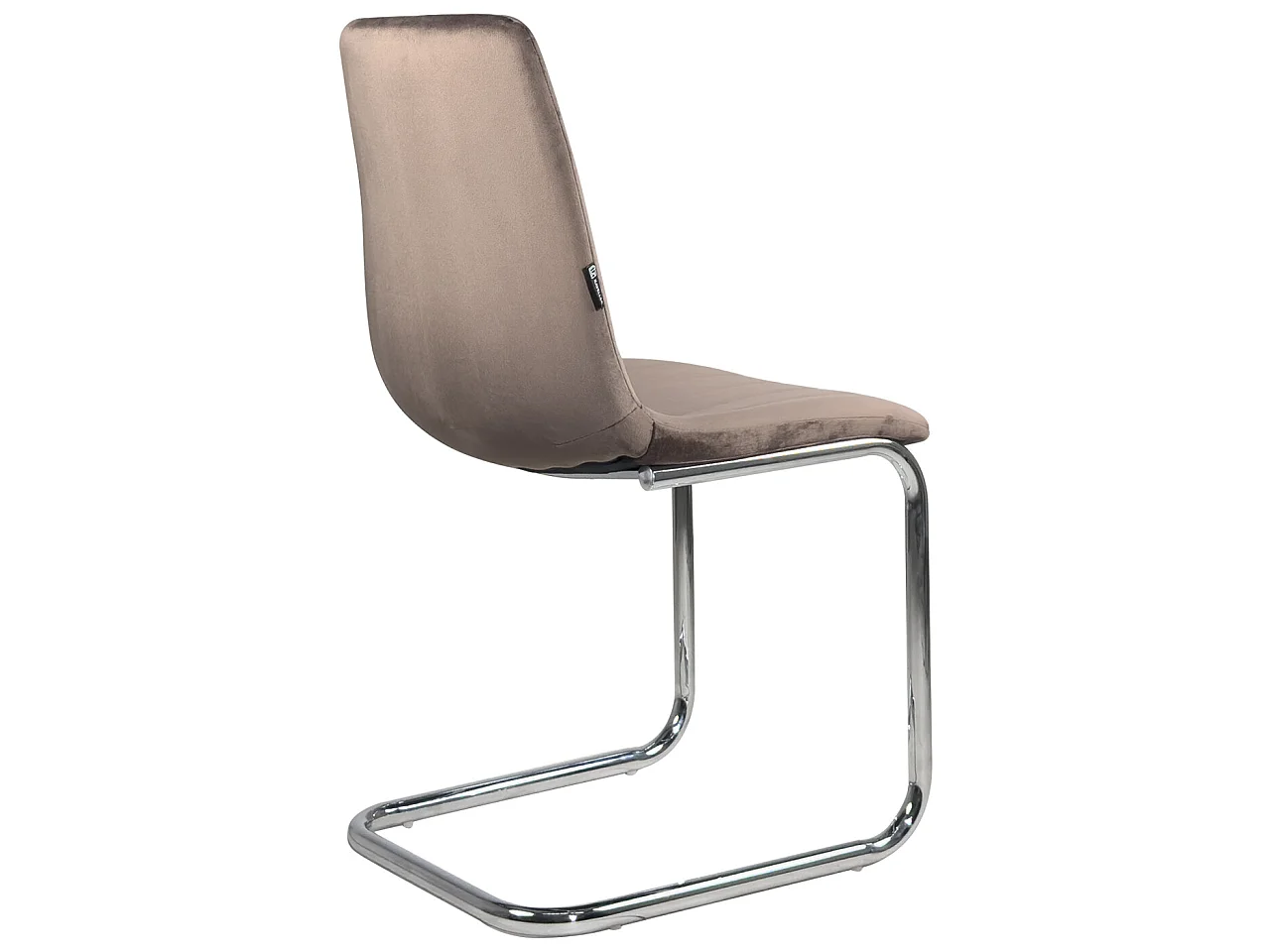 Lot 2 chaises salle à manger salon siège velours rembourré pieds acier chromé JANA (marron)