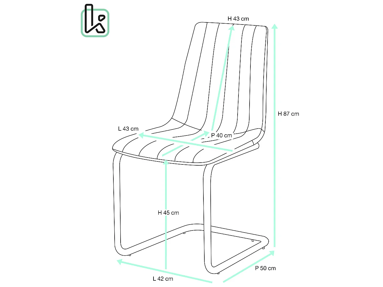 Lot 2 chaises salle à manger confortable siège velours rembourré pieds acier chromé JANA (gris)