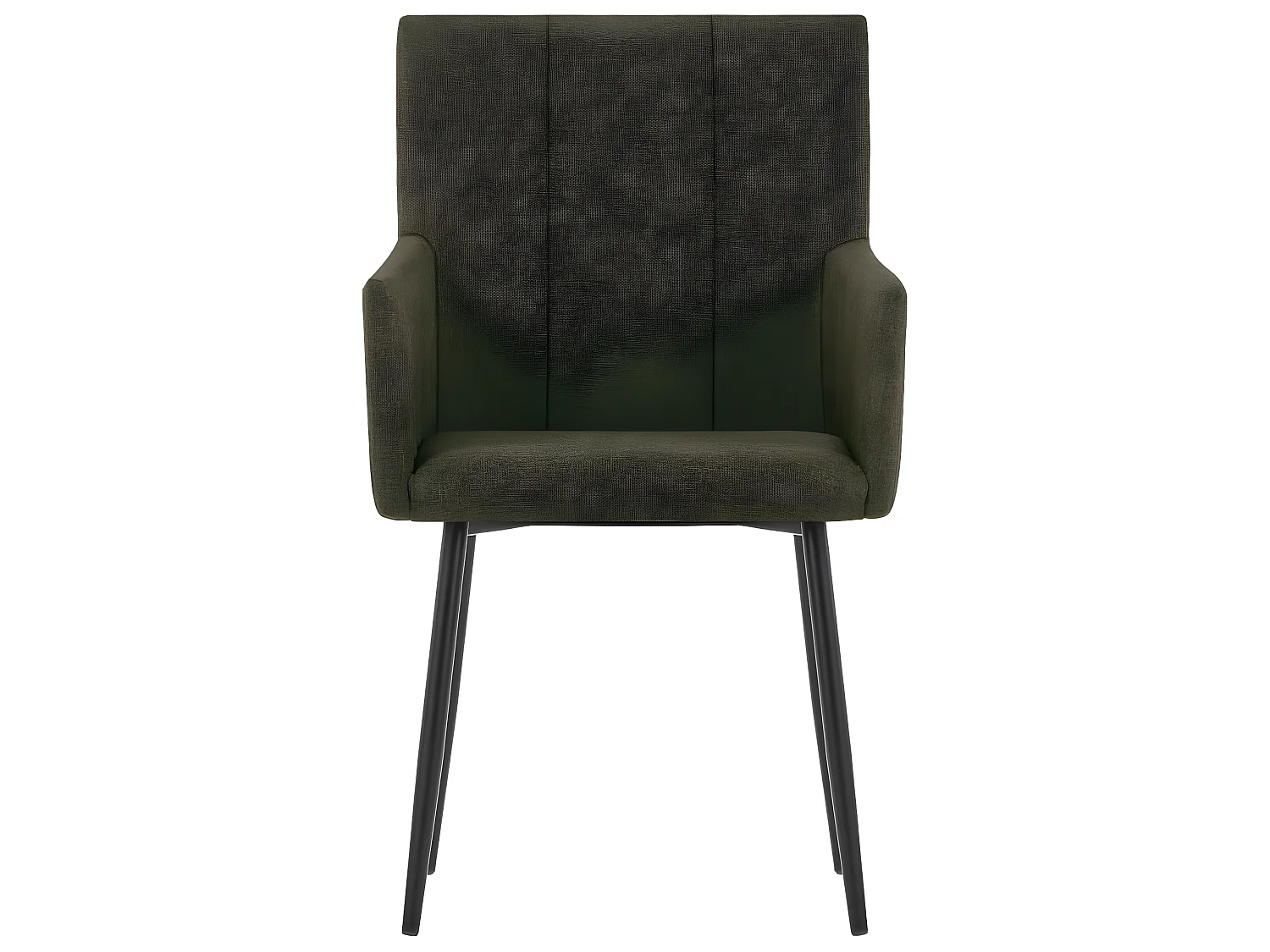 Lot de 2 chaises de salle à manger cuisine avec accoudoirs design moderne tissu marron CDS020142