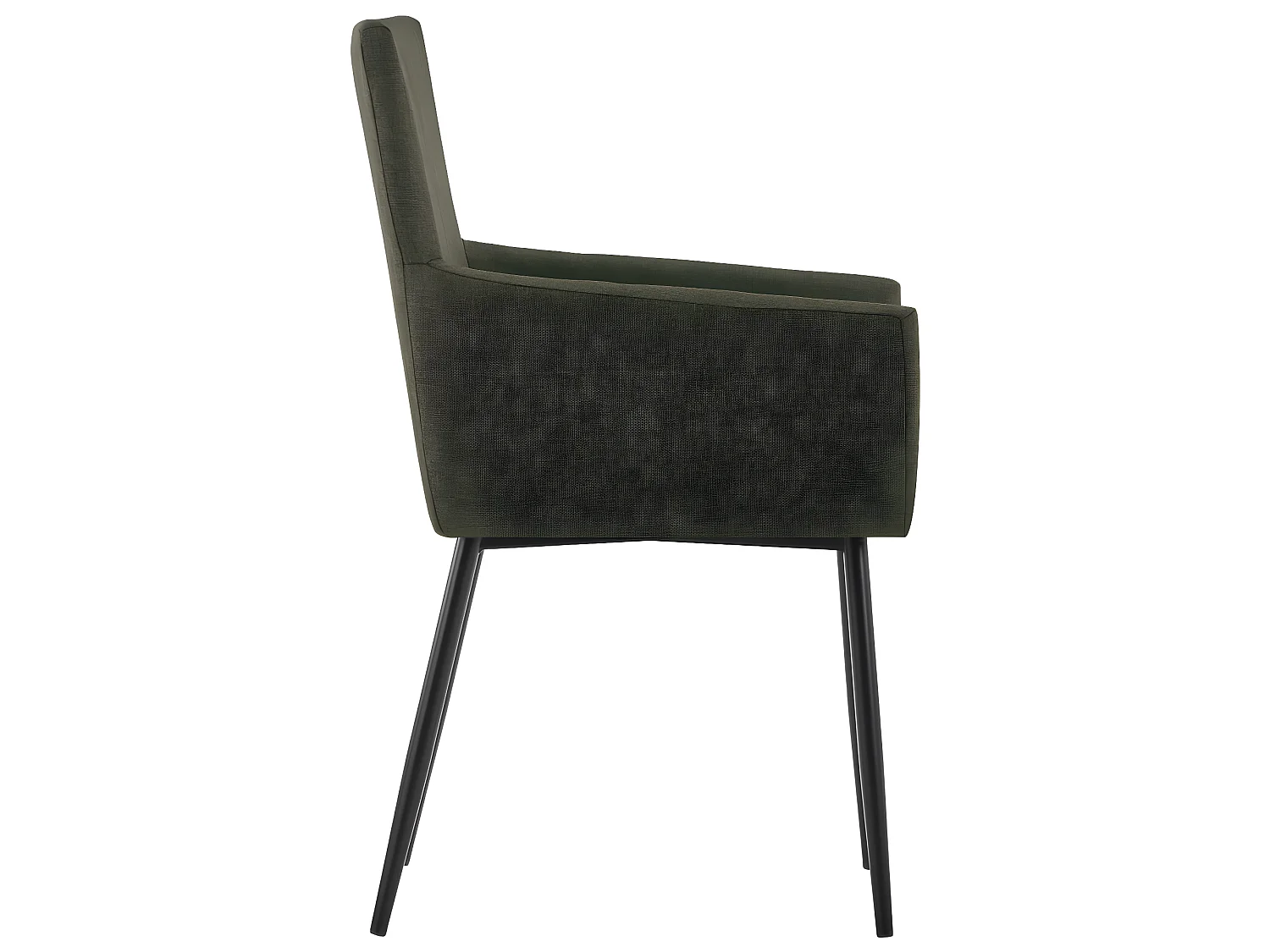 Lot de 2 chaises de salle à manger cuisine avec accoudoirs design moderne tissu marron CDS020142