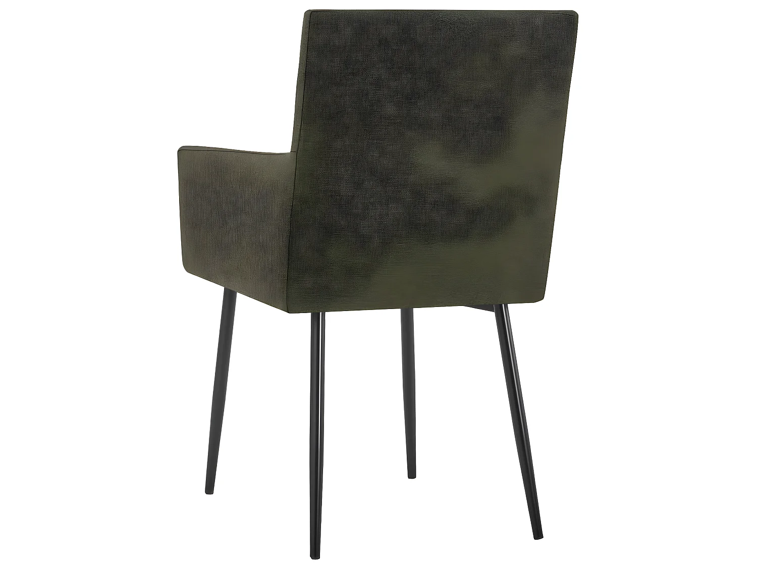 Lot de 2 chaises de salle à manger cuisine avec accoudoirs design moderne tissu marron CDS020142