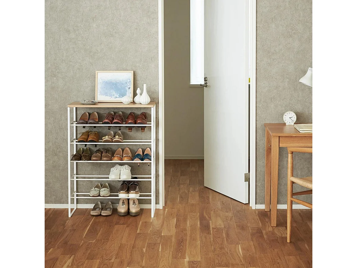 Rangement à chaussures 6 niveaux - H25 cm