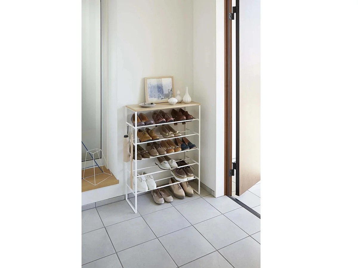Rangement à chaussures 6 niveaux - H25 cm