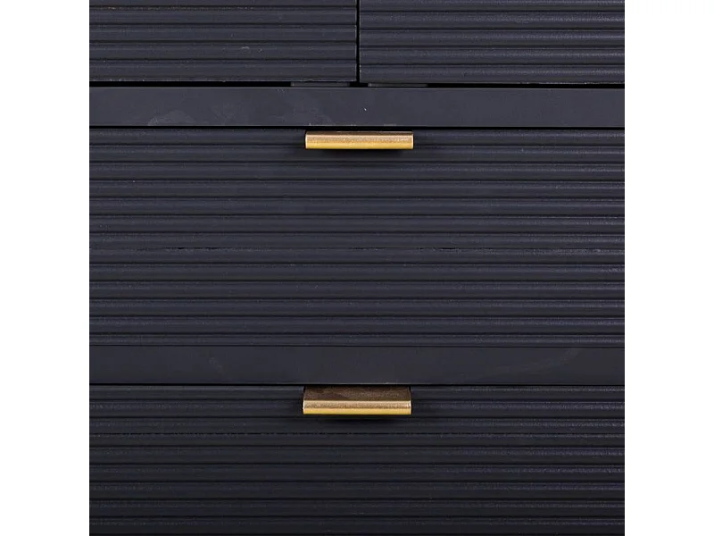 Dunkelgrauer Holzschrank 62x36,5x118h cm