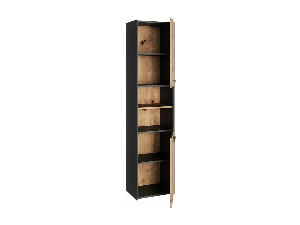 PISA - Armoire de salle de bains style moderne -170x40x30cm - Meuble colonne de rangement  SDB