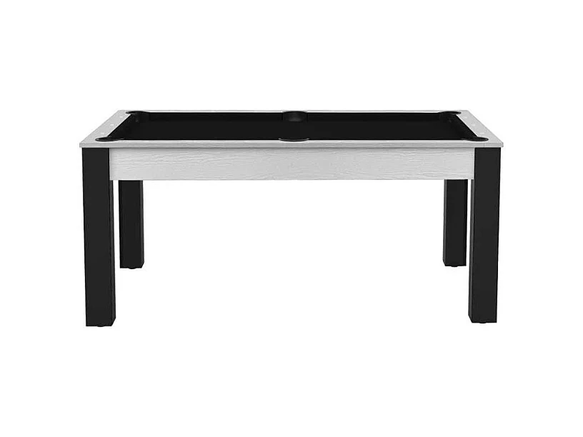 Table de Billard Convertible "Ohio" 185cm Noir & Blanc