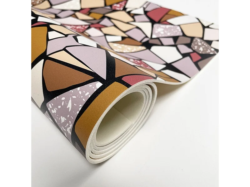 Tapis antidérapant - Fragments - vinyle - int./ext. - Multicolore - 50x120cm