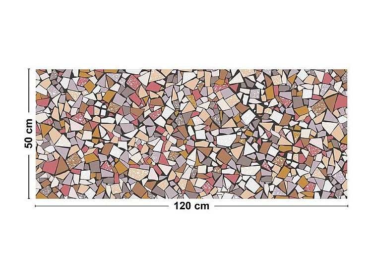 Tapis antidérapant - Fragments - vinyle - int./ext. - Multicolore - 50x120cm