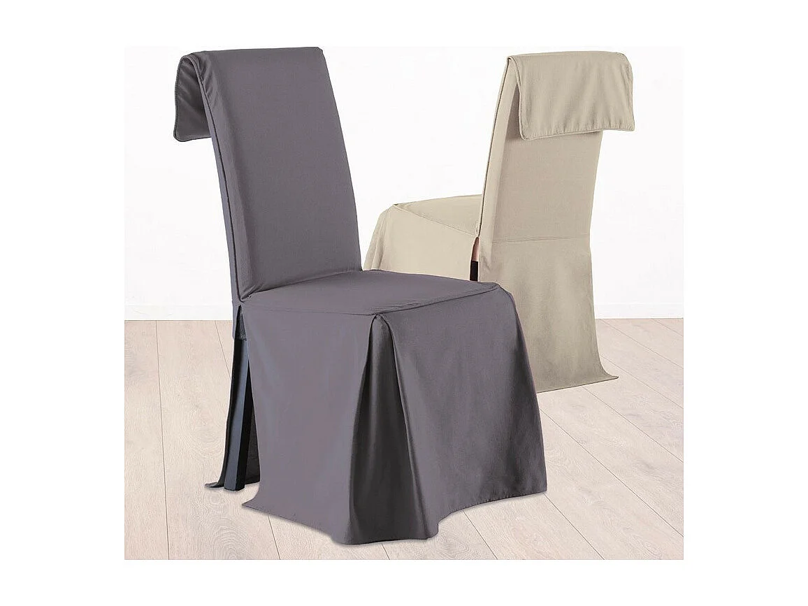 Housse de Chaise Gris