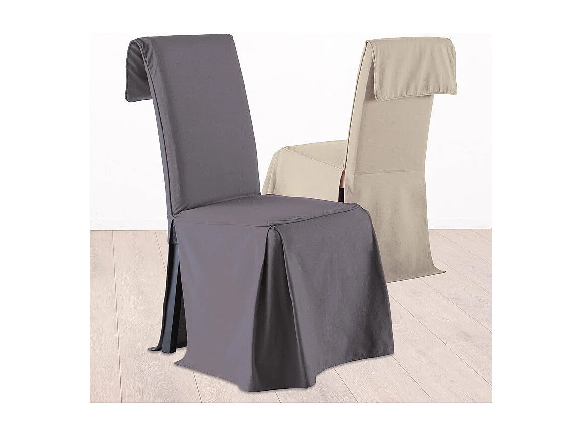 Housse de Chaise Gris